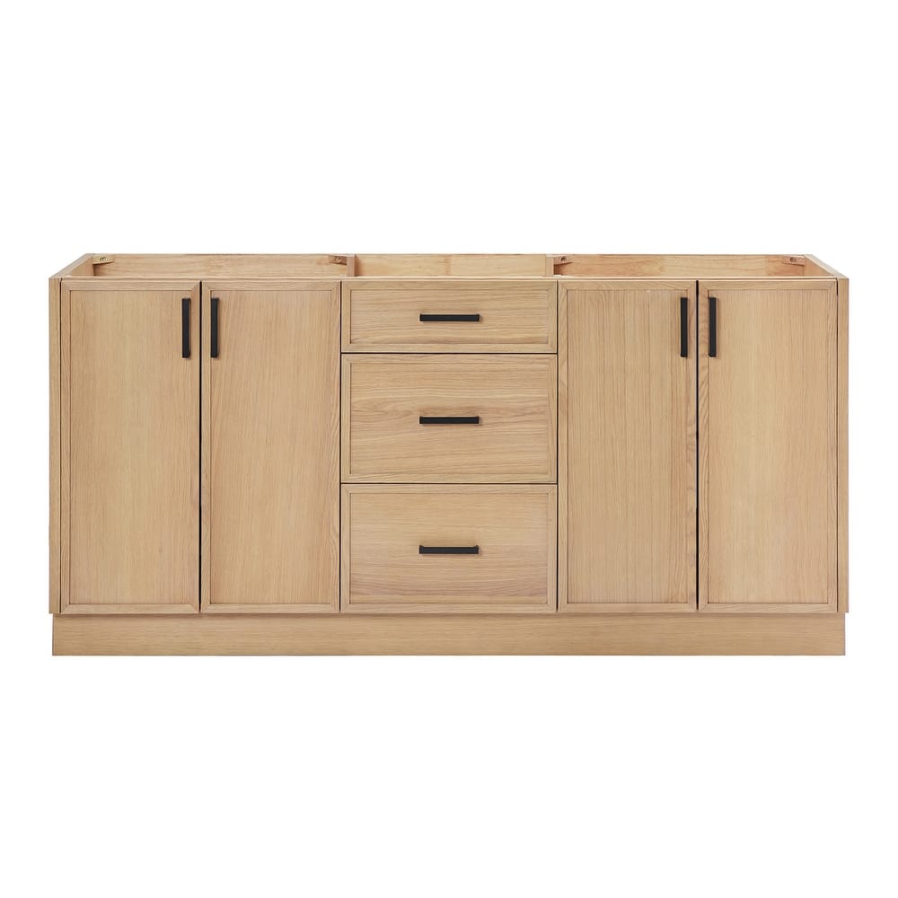 Ariel K72D-BC Kelly 72" Double Free Standing Vanity Cabinet Only