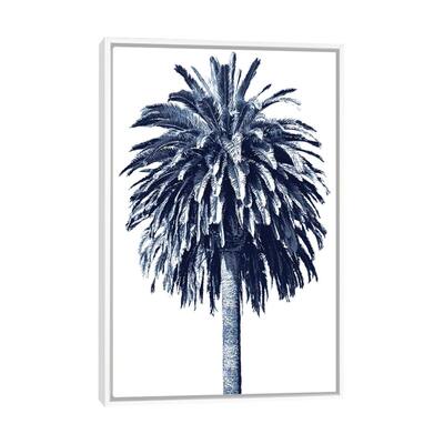 iCanvas "Blue Palm Tree II" by Devon Davis Framed