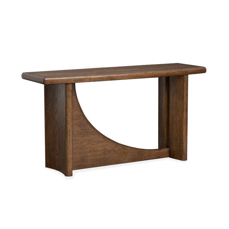 Magnussen Home Phoebe Sienna Brown Rectangular Sofa Table - 54''W x 17''D x 28''H