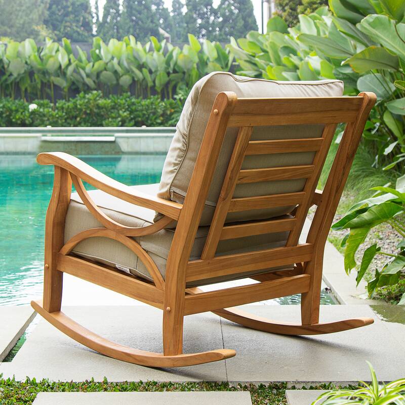 Cambridge Casual Lowell 3-Piece Teak Patio Chat Set