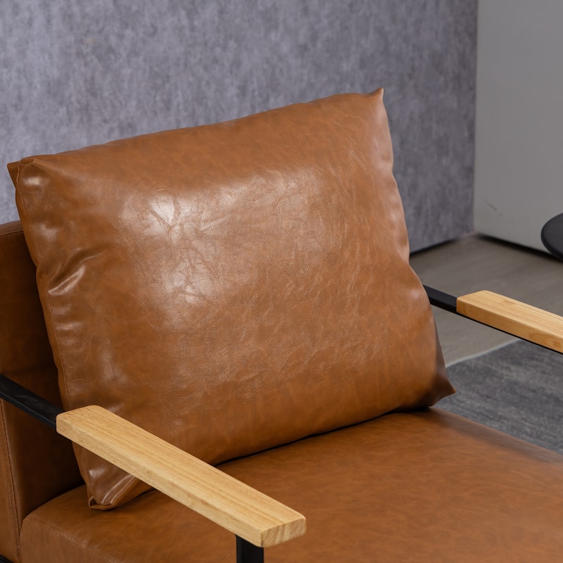 PU Metal Arm Chair