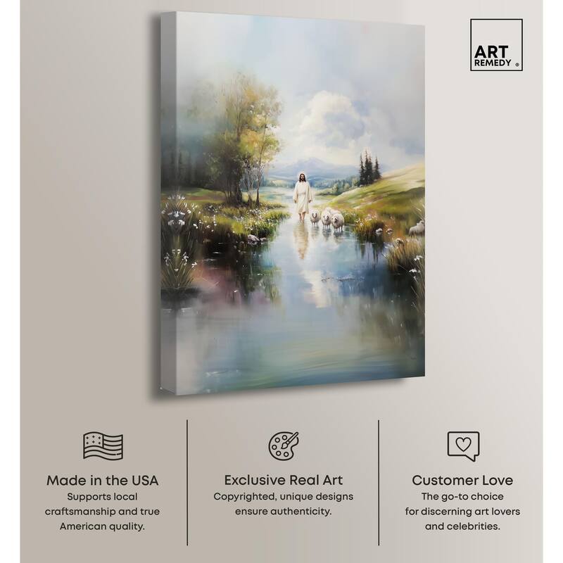 Caretaker's Calm Crossing II Canvas by Art Remedy, Gallery Wrapped