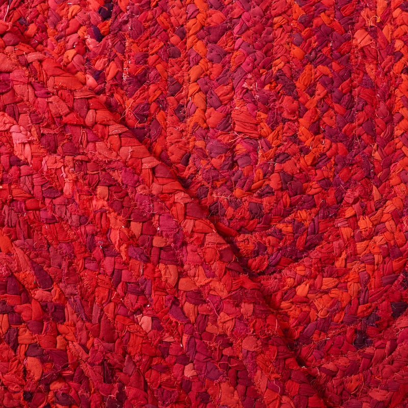 SAFAVIEH, Handmade Braided Teodora Country Cotton Rug