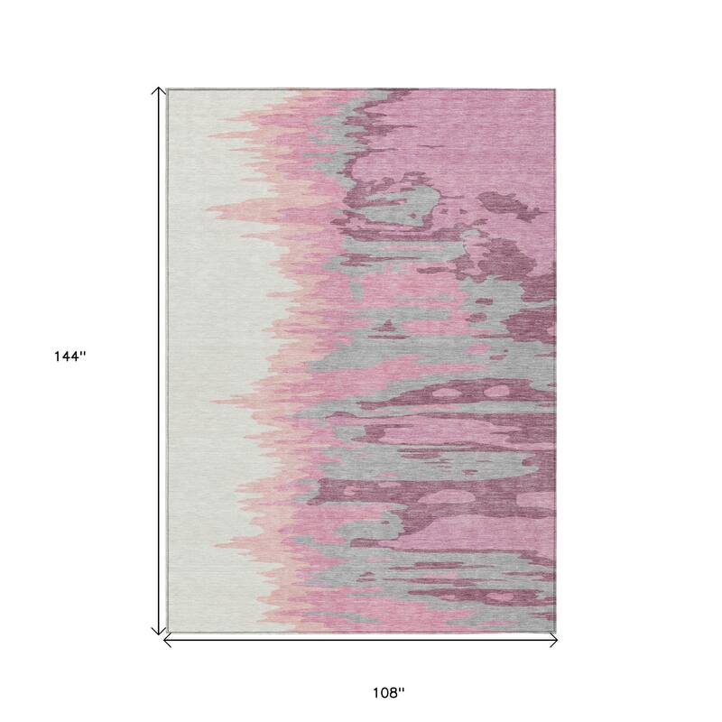 HomeRoots Abstract Transitional Rectangle Outdoor Rug