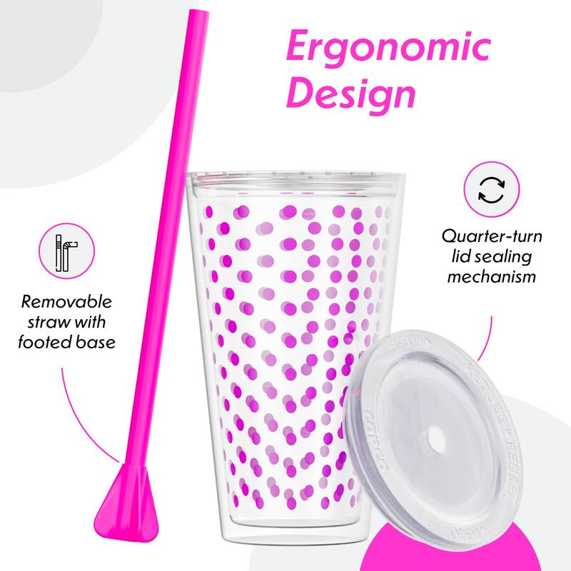 Copco Minimus Tumbler With Removable Straw And Double Wall Insulation - 24 oz.