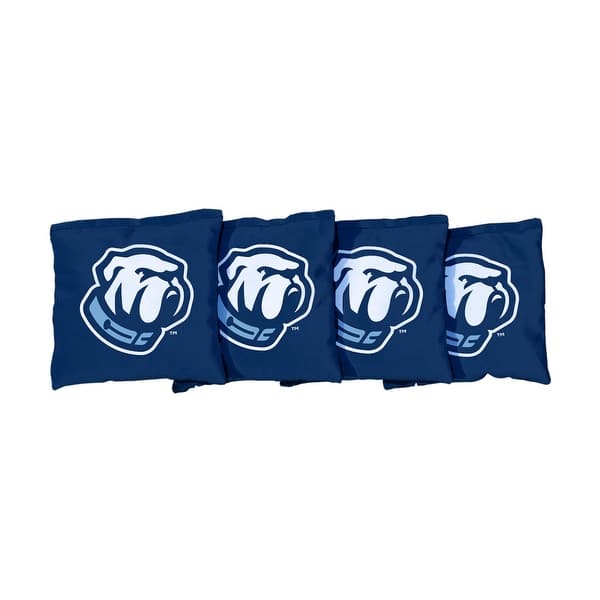 slide 2 of 3, Citadel Bulldogs Dark Blue Cornhole Bags All-Weather Resin Filled