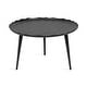 preview thumbnail 21 of 33, Kate and Laurel Alessia Round Coffee Table 26x26x16 - Black