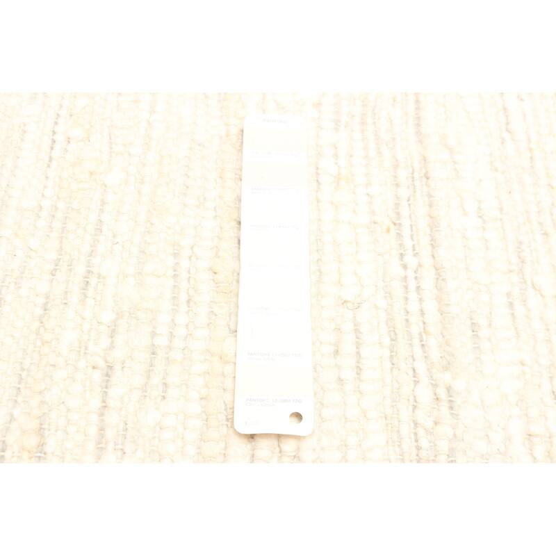 ECARPETGALLERY Braid weave Sienna Cream Wool Rug - 5'0 x 8'2