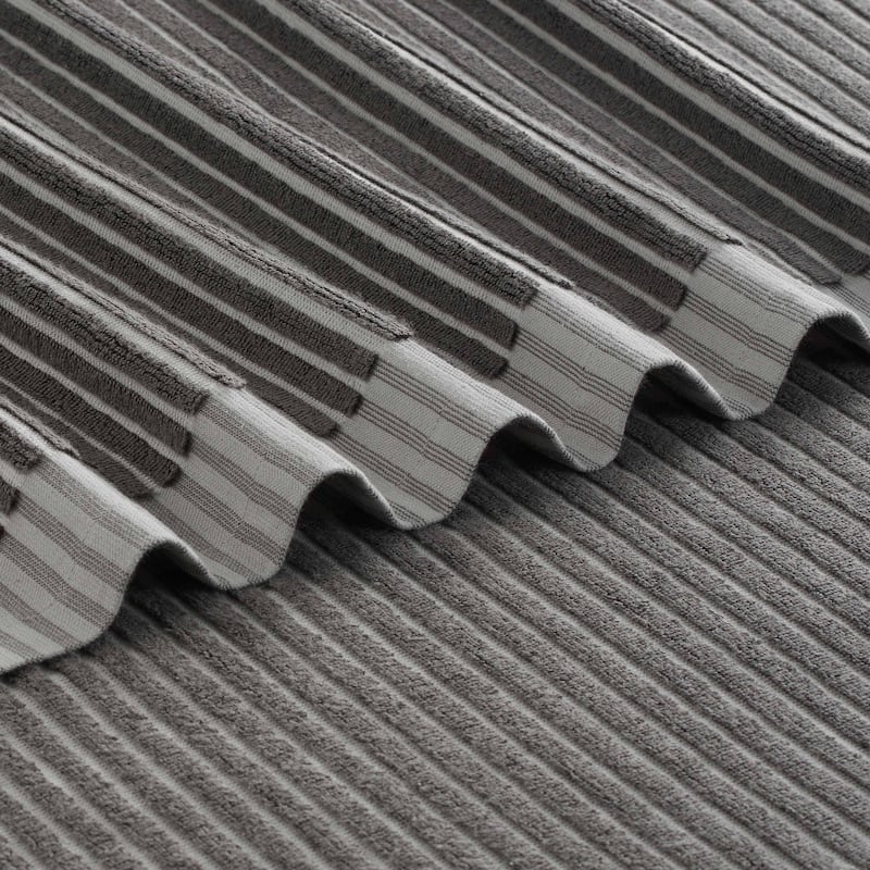 Martex Sculpted Stripe Tan Bath Towel