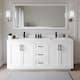Option White / White Quartz Top / Matte Black Hardware