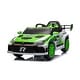 preview thumbnail 1 of 6, 12V Multifunctional Ride on Kids Electric Toy Car with 4 wheel absorber, Green Green