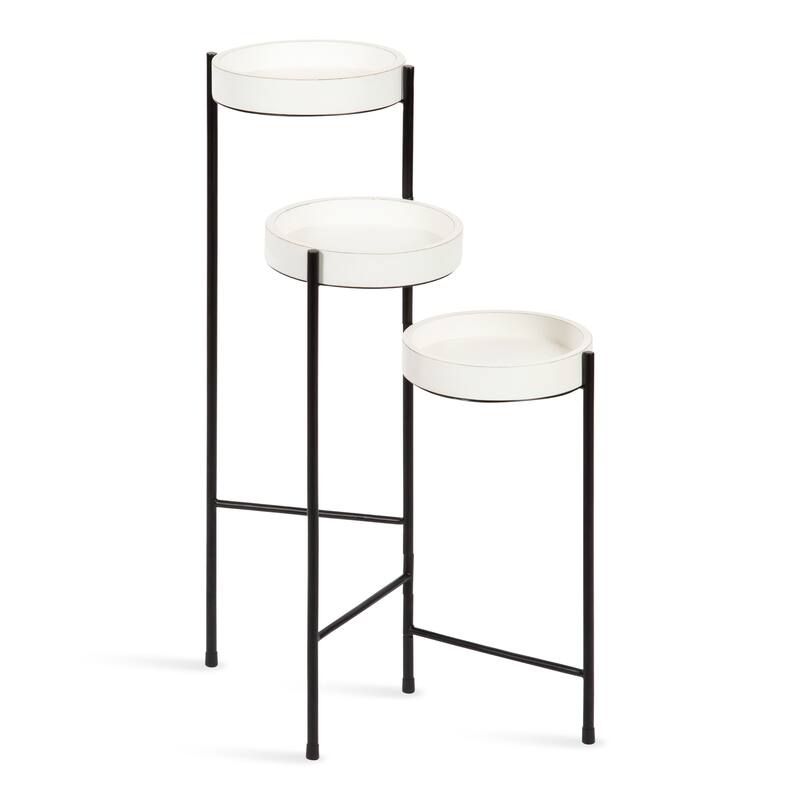 Kate and Laurel Finn Metal 3-tier Modern Plant Stand - 16x21x30
