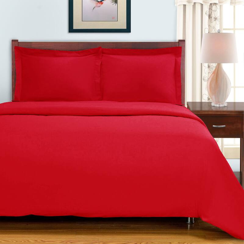 Superior 100percent Egyptian Cotton 300 Thread Count Solid Duvet Cover Set On Sale Bed Bath