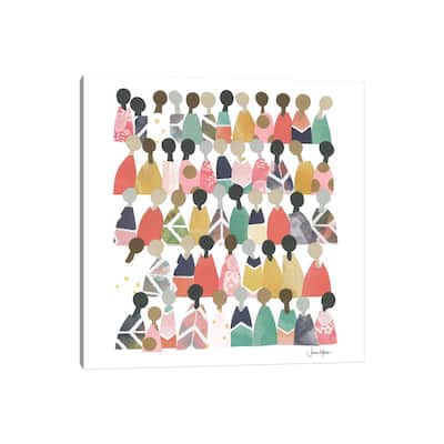 iCanvas "Pastel Diverse People Of Color" by LouLouArtStudio Canvas Print