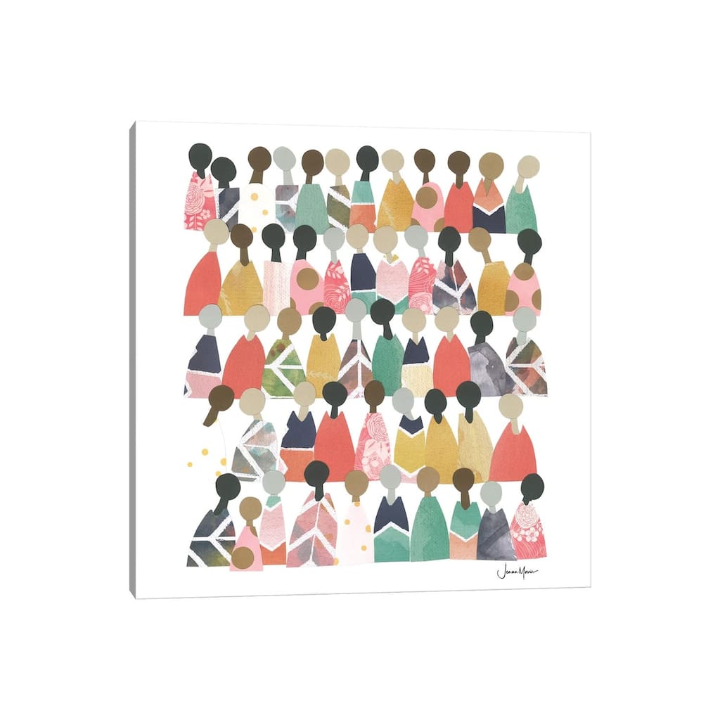 iCanvas "Pastel Diverse People Of Color" by LouLouArtStudio Canvas Print