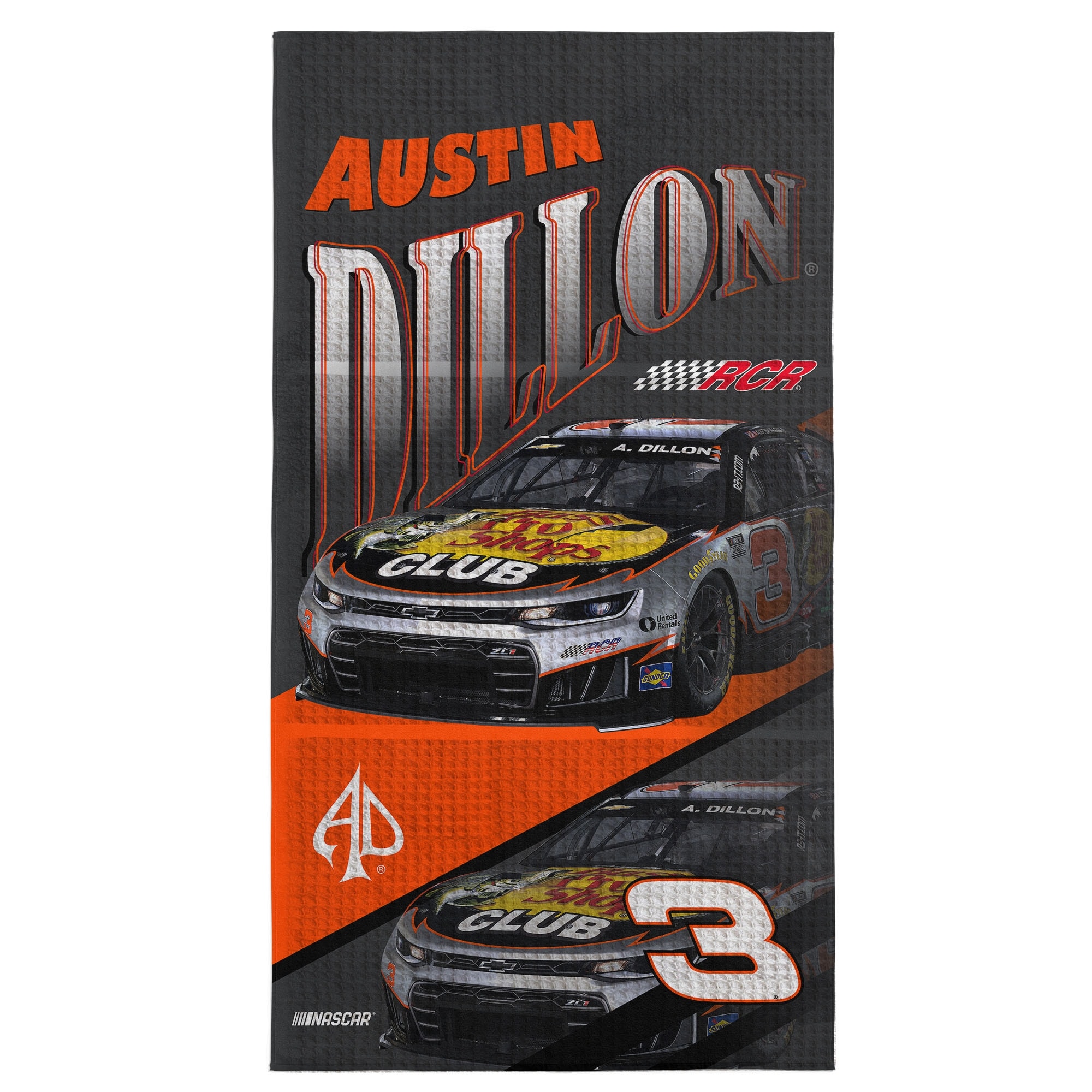 NASCAR Reflection Waffle Weave Beach Towel