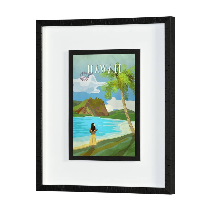 Hawaii Go USA by Mercana Studio a Hand Embellished Framed Art Print Series