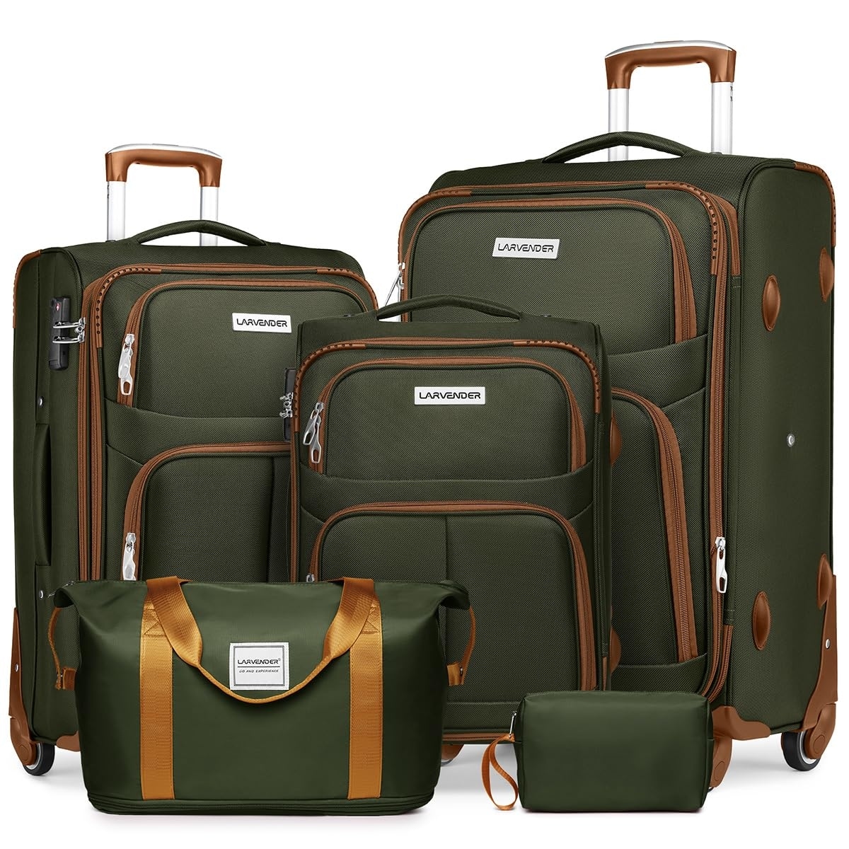 5 piece coleman luggage set outlet