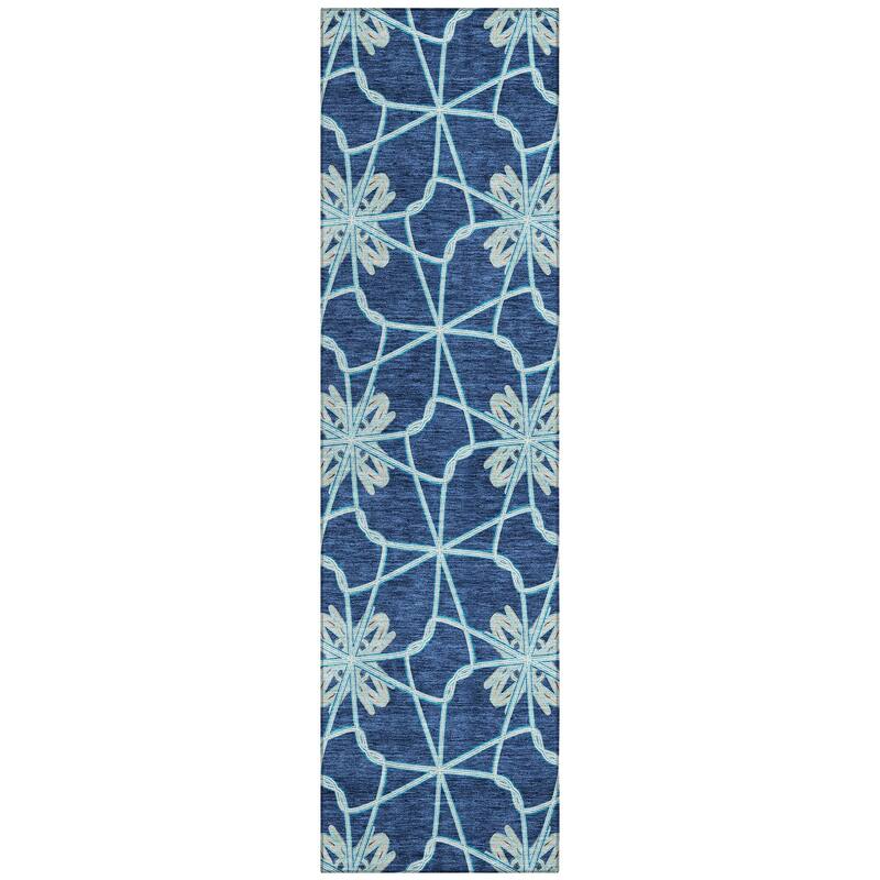 Machine Washable Indoor/ Outdoor Chantille Contempoary Whimsy Rug