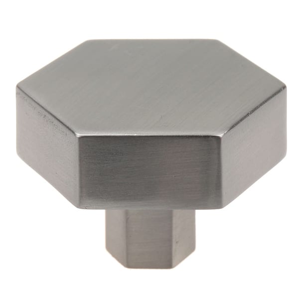 Shop Gliderite 1 1 2 Inch Satin Nickel Hexagon Cabinet Knobs 10 Pack Satin Nickel Overstock 31611168