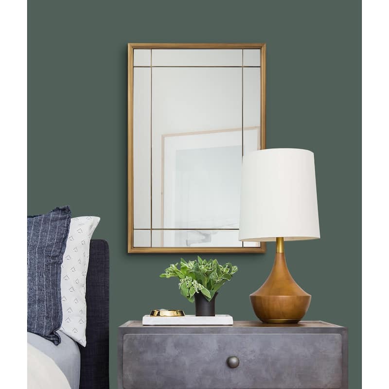 Allan Andrews French Panel Framed Decorative Wall Mirror