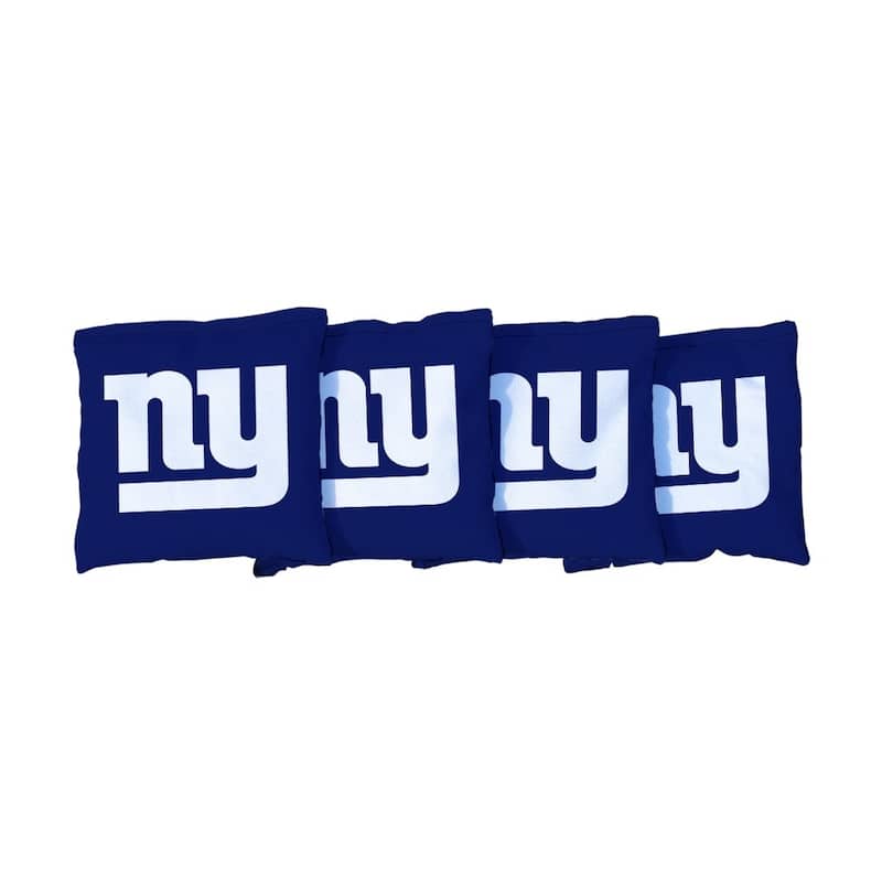 New York Giants NFL Blue Cornhole Bags - Corn Filled