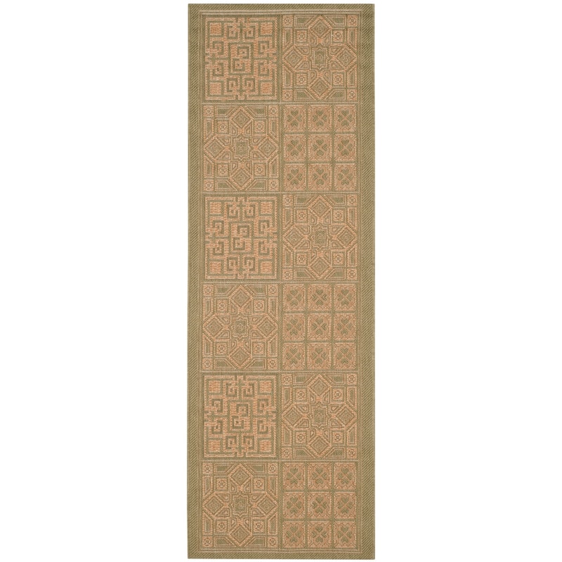 SAFAVIEH Courtyard Jacklyn Geometric Block Indoor/ Outdoor Area Rug