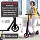 preview thumbnail 3 of 6, Lascoota Kick Scooter for Adults & Teens. Lightweight Foldable Scooter (Teen, Purple)
