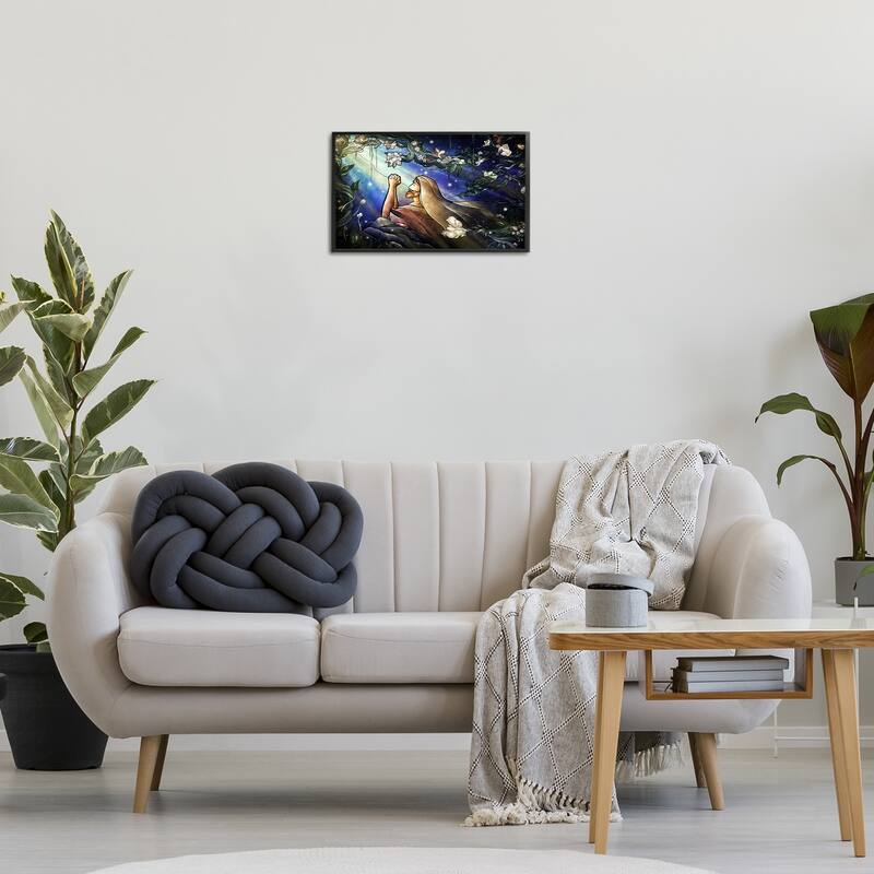 Stupell Religious Gethsemane Prayer Framed Giclee Art Design By Mandie Manzano