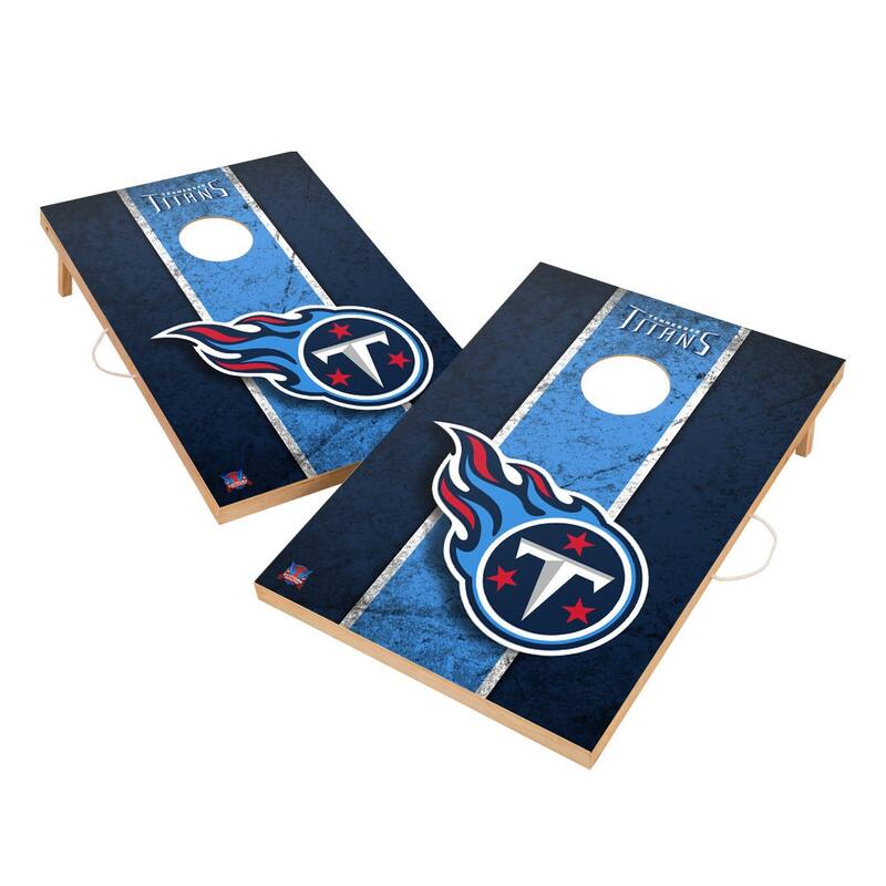 Vintage Tennessee Titans NFL 2x4 Tailgate Cornhole Boards - Include LED Lights