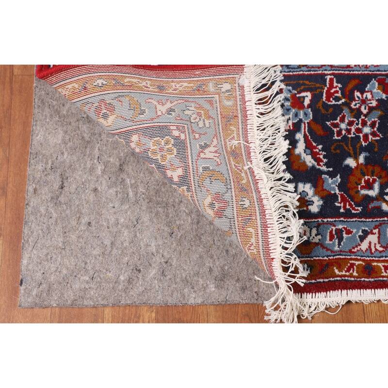 Traditional Red Kashan Turkish Area Rug Oriental Machine-Made Carpet - 9'9" x 12'11"
