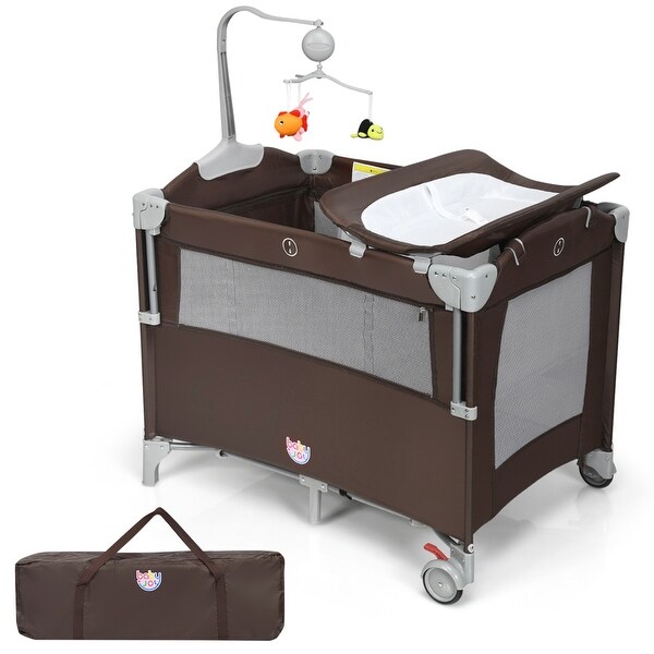 Gymax 5 in hot sale 1 portable bassinet