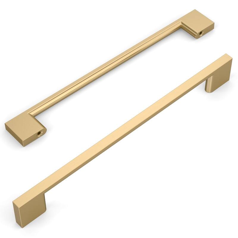 10 Pack Cabinet Pulls - 11.4"L x 0.4"W - Champagne Bronze
