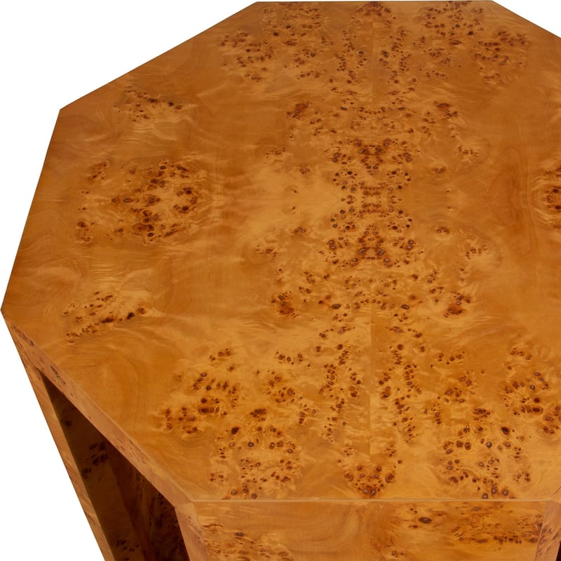 Round Top Open Frame Side Table - 26" - Brown