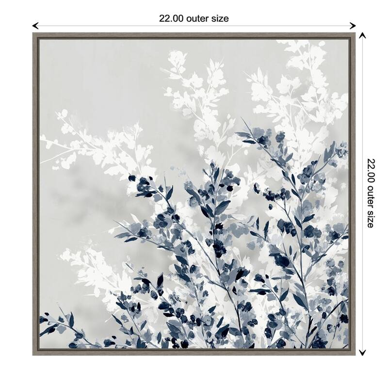 Blue Spring I by Isabelle Z Framed Canvas Art - 22 x 22-inch