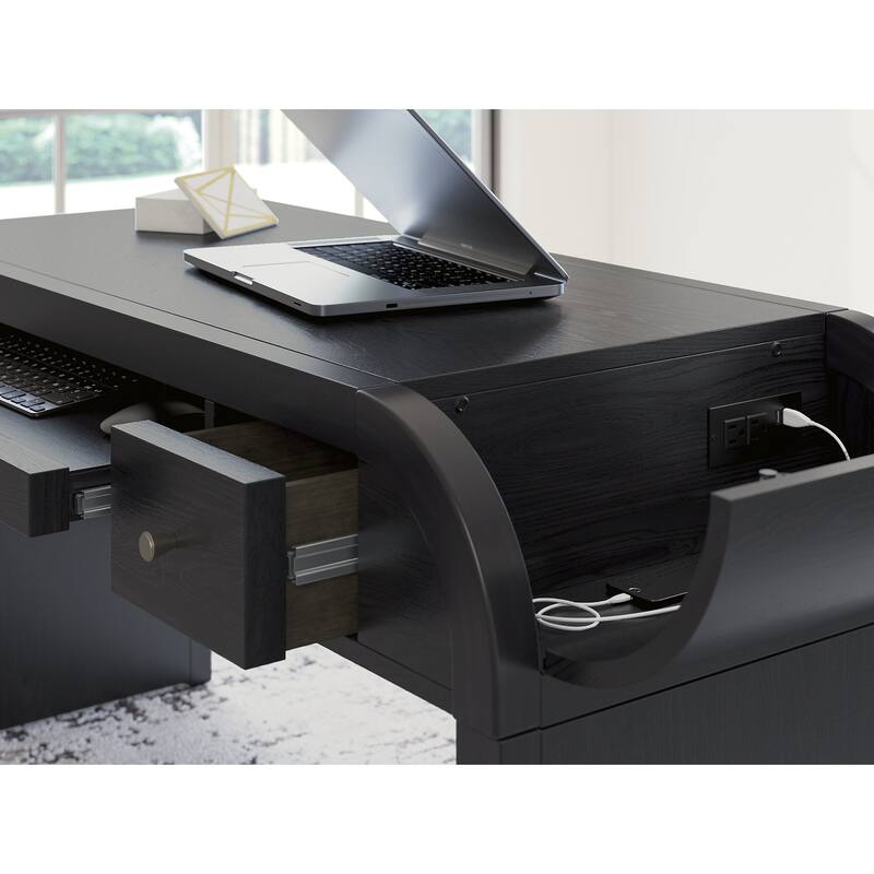 Signature Design by Ashley Rowanbeck Black 60" Home Office Desk