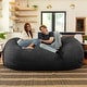 preview thumbnail 15 of 49, Jaxx 7ft Oversized Bean Bag Couch – Extra Large 3-Seat Floor Sofa with Washable Cover Play Rooms, Living Rooms & Basements