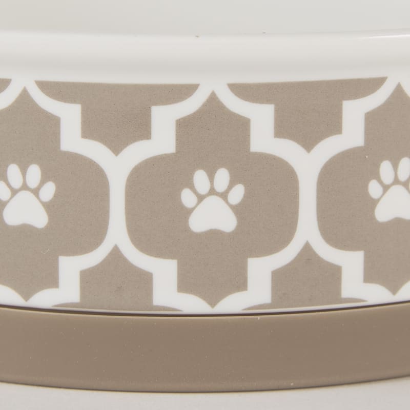 Bone Dry Lattice Pet Bowl (Set of 2)