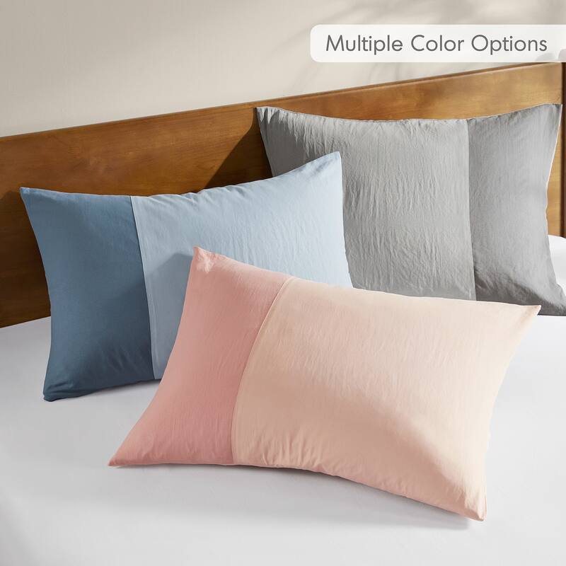 Chelsea Square Ayko Soft Washed Color Block Comforter Set