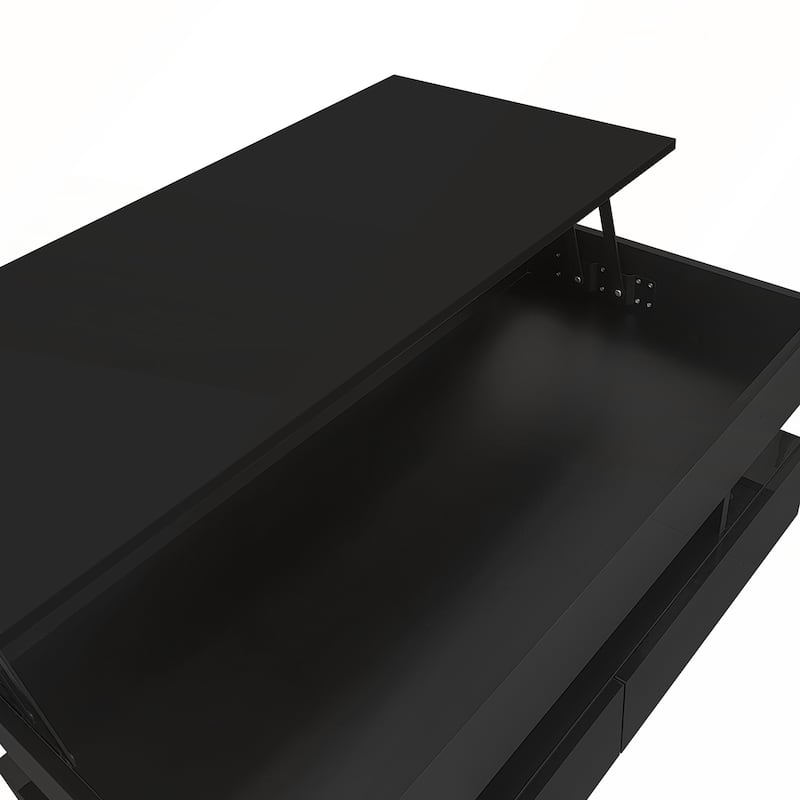 Modern Lift-Top Coffee Table with 2 Drawers