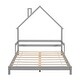 preview thumbnail 2 of 28, Full House-Shaped Headboard Bed With Handrails