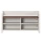 preview thumbnail 9 of 10, Furniture Dash | Shoe Rack and Bench White Distressed