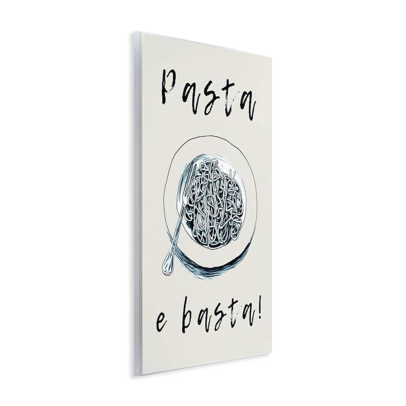 Stupell Pasta e Basta Meal Wall Plaque Art Design By Andreas Magnusson