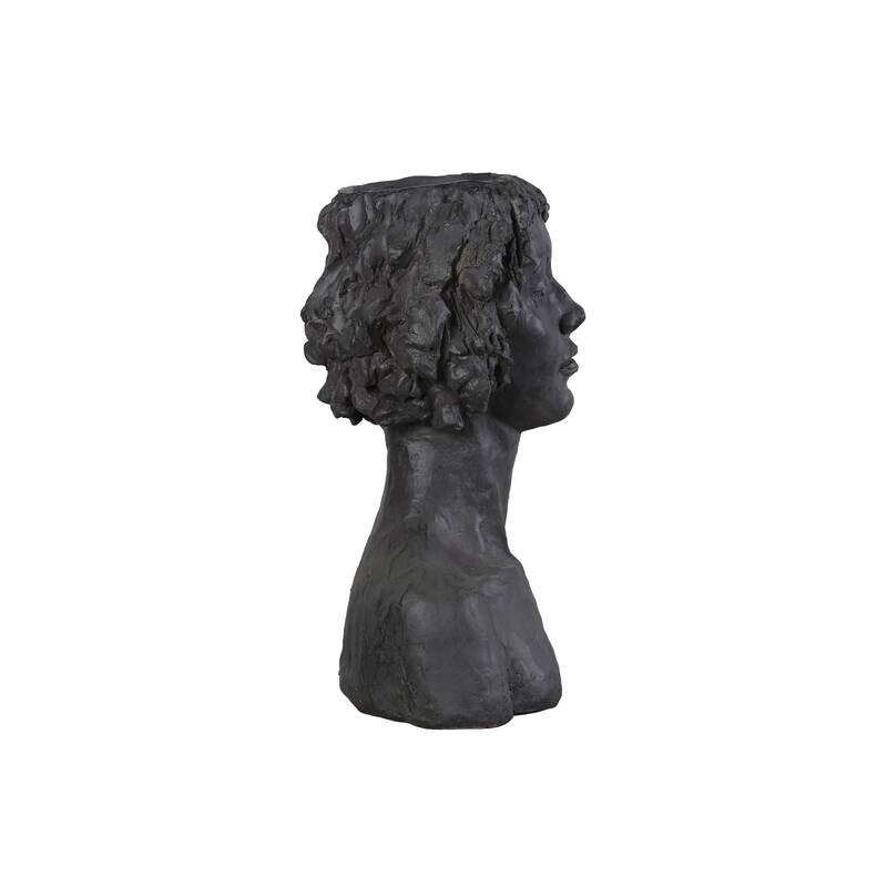 Graceful Muse Classic Lady Head Plant Stand Statue