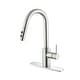 preview thumbnail 17 of 45, Ultra Faucets Euro Collection Single-Handle Kitchen Faucet With Pull-Down Spray Brushed Nickel UF14903