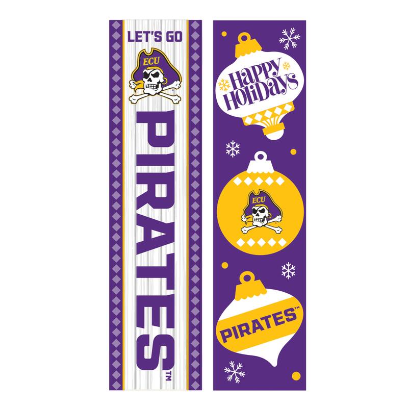 47" Double Sided Seasonal Porch Leaner, East Carolina University - 47" x 11.25"