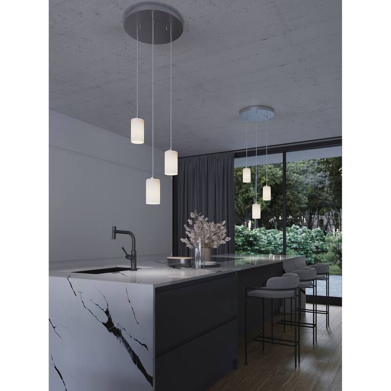 AFX LEOP0412MBRND3 Leo 3 Light 18" Wide Multi Light Pendant