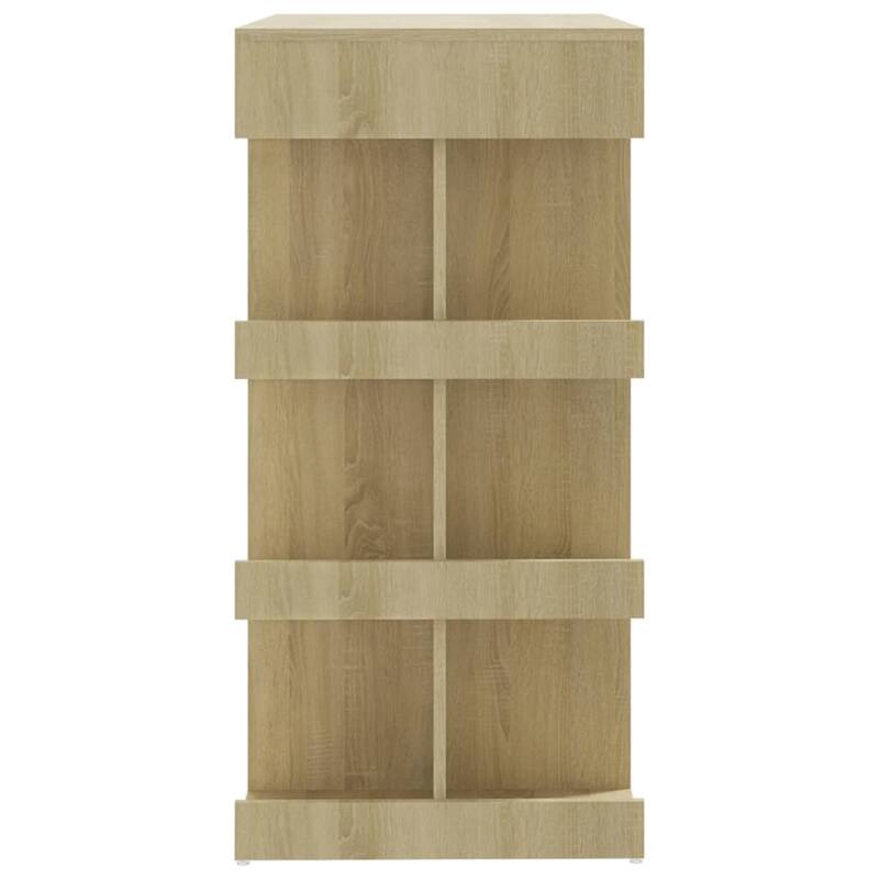 vidaXL Bar Table with Storage Rack 39.4"x19.7"x40" Engineered Wood - 39.4" x 19.7" x 40"