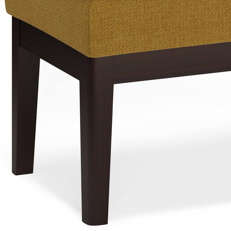 WYNDENHALL Bragg 27 inch Wide Mid Century Small Ottoman Bench