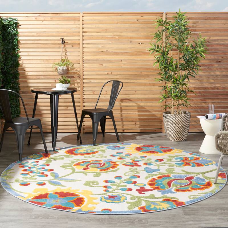 Copper Grove Alyssum Multicolor Indoor/Outdoor Rug.